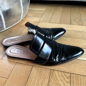 Marni Black Leather Mules